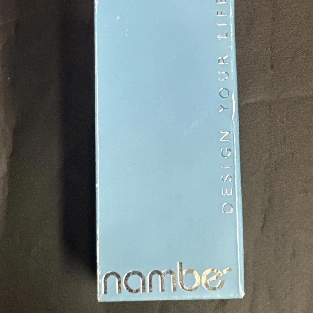 Nambe Alto Monogram Wine Stopper in Acacia Wood & Chrome Letter H NEW HTF